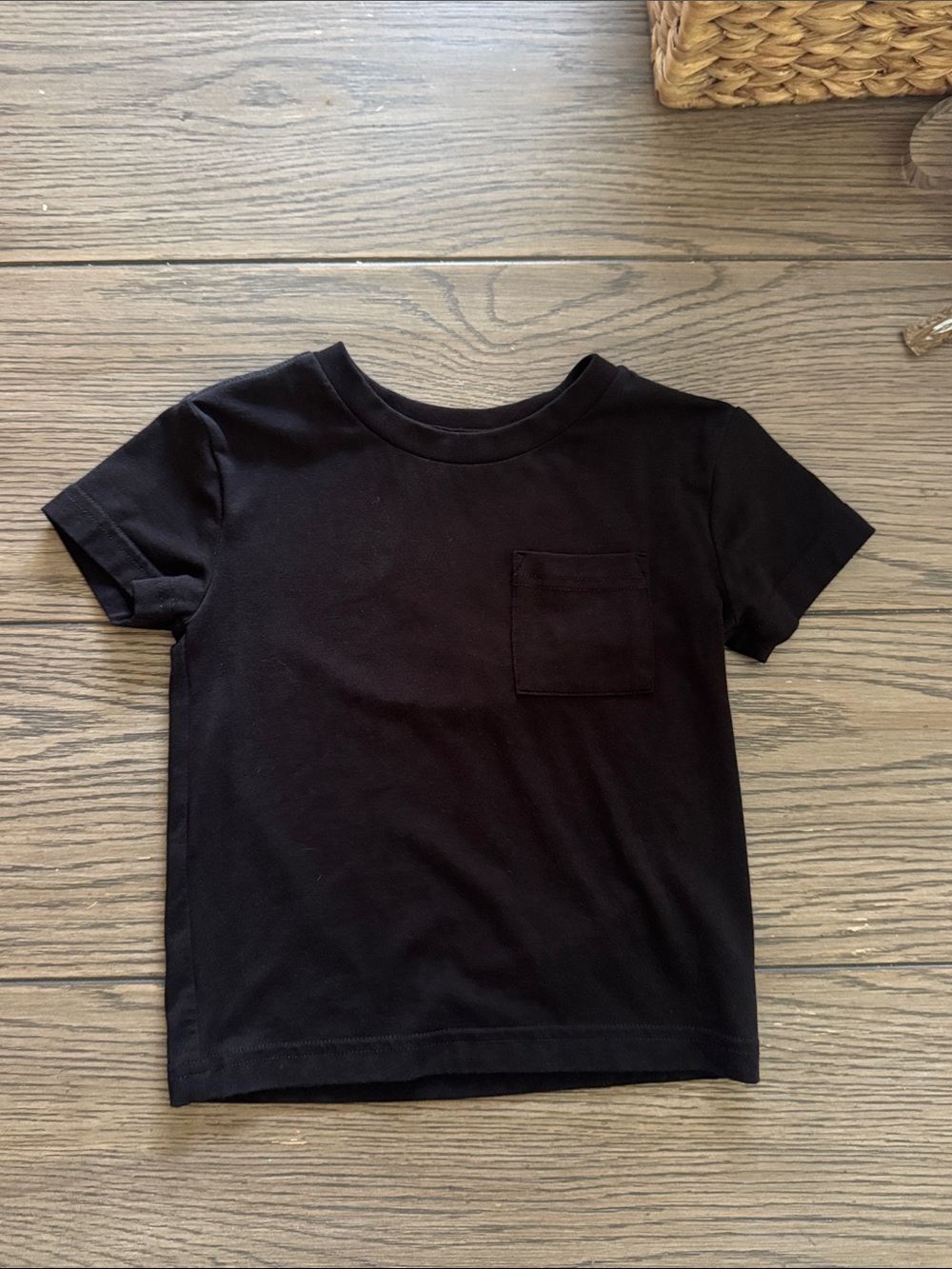 Little Sleepies Relaxed Black Pocket Tee